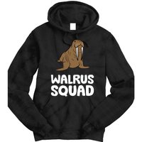 Walrus Squad Ocean Animal Funny Walrus Squad Premium Tie Dye Hoodie