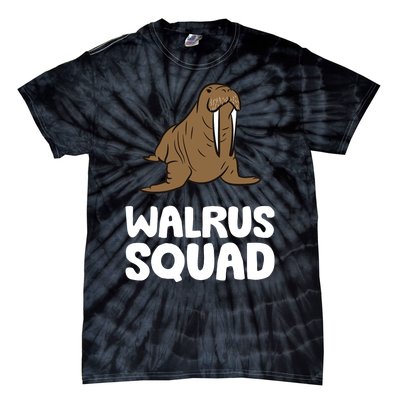 Walrus Squad Ocean Animal Funny Walrus Squad Premium Tie-Dye T-Shirt