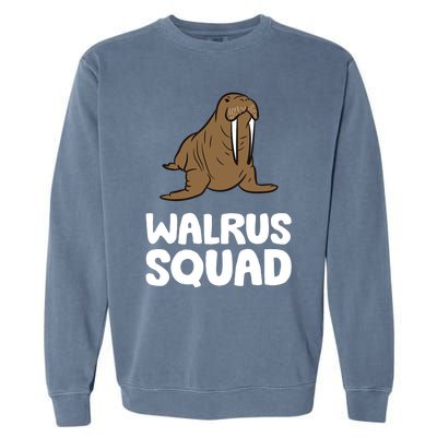 Walrus Squad Ocean Animal Funny Walrus Squad Premium Garment-Dyed Sweatshirt