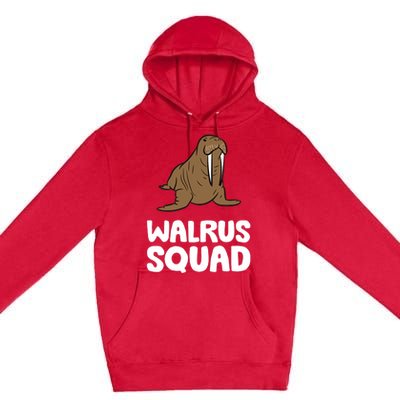 Walrus Squad Ocean Animal Funny Walrus Squad Premium Premium Pullover Hoodie