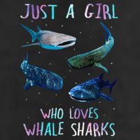 Watercolor Shark Ocean Just A Girl Who Loves Whale Sharks Beanie