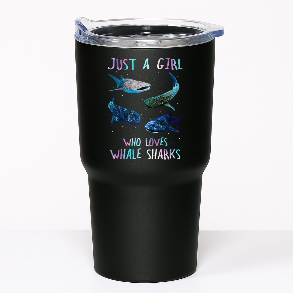 Watercolor Shark Ocean Just A Girl Who Loves Whale Sharks Tumbler