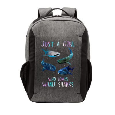 Watercolor Shark Ocean Just A Girl Who Loves Whale Sharks Vector Backpack
