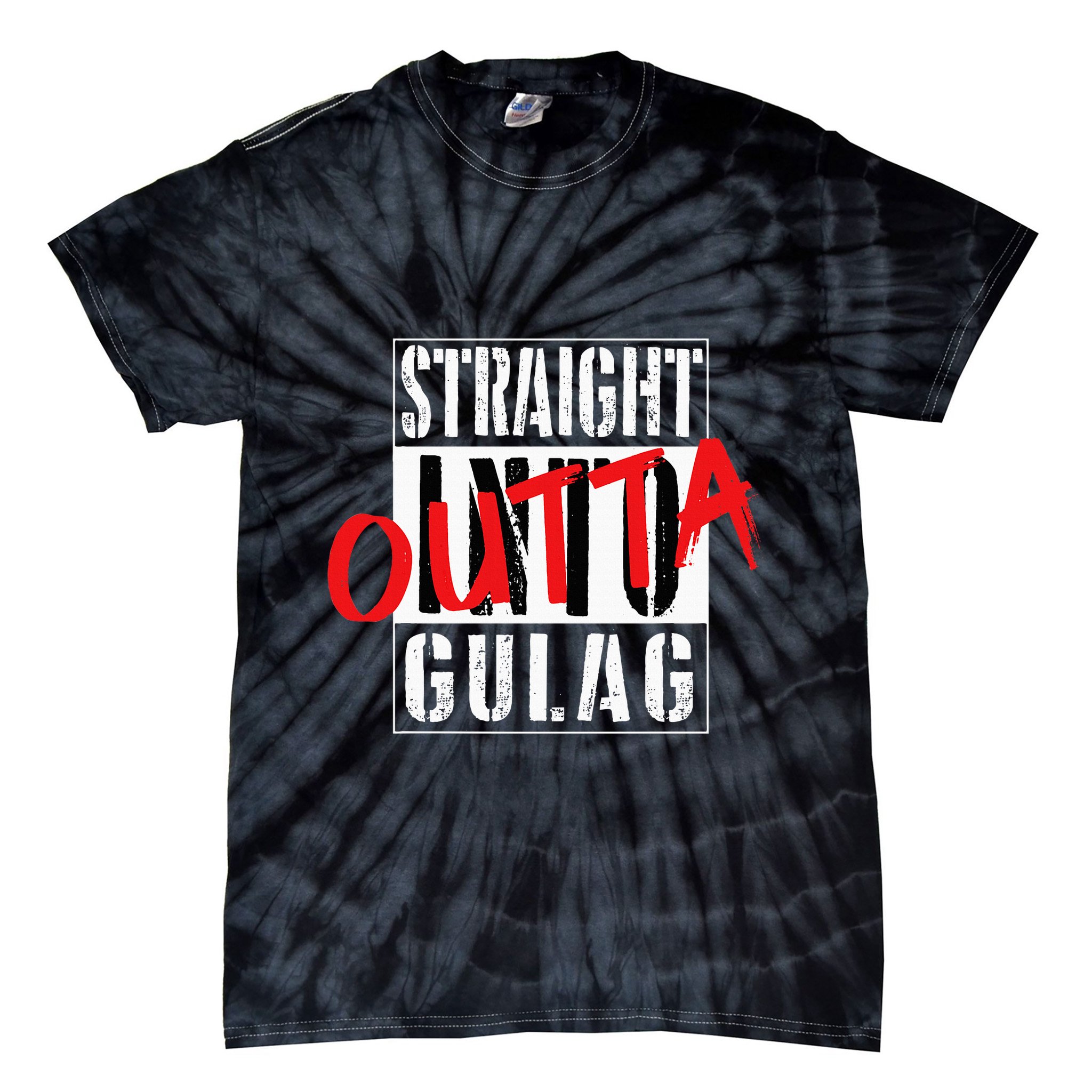 Warzone Straight Outta Gulag Duty Call Gamer Gift Tie-Dye T-Shirt