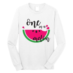 Watermelon Summer One in a Melon Fruit cool Tee gift Long Sleeve Shirt