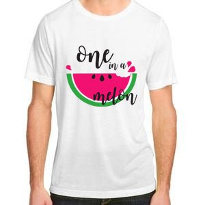 Watermelon Summer One in a Melon Fruit cool Tee gift Adult ChromaSoft Performance T-Shirt