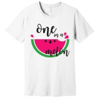 Watermelon Summer One in a Melon Fruit cool Tee gift Premium T-Shirt