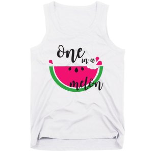 Watermelon Summer One in a Melon Fruit cool Tee gift Tank Top