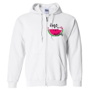 Watermelon Summer One in a Melon Fruit cool Tee gift Full Zip Hoodie