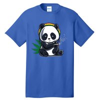 Weed Smoking Panda Gift Marijuana Cannabis Thc Stoner Gift Tall T-Shirt