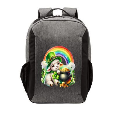 Watercolor St. PatrickS Day Leprechaun Lamb Rainbows Coins Vector Backpack