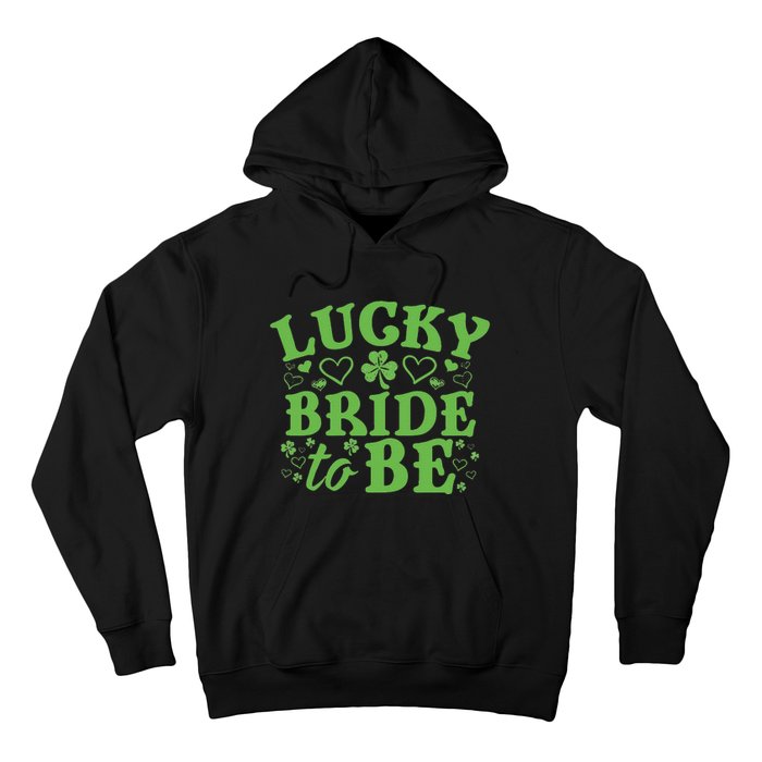 Womens St. Patrick's Day Green Shamrock Heart Wedding Gift Hoodie