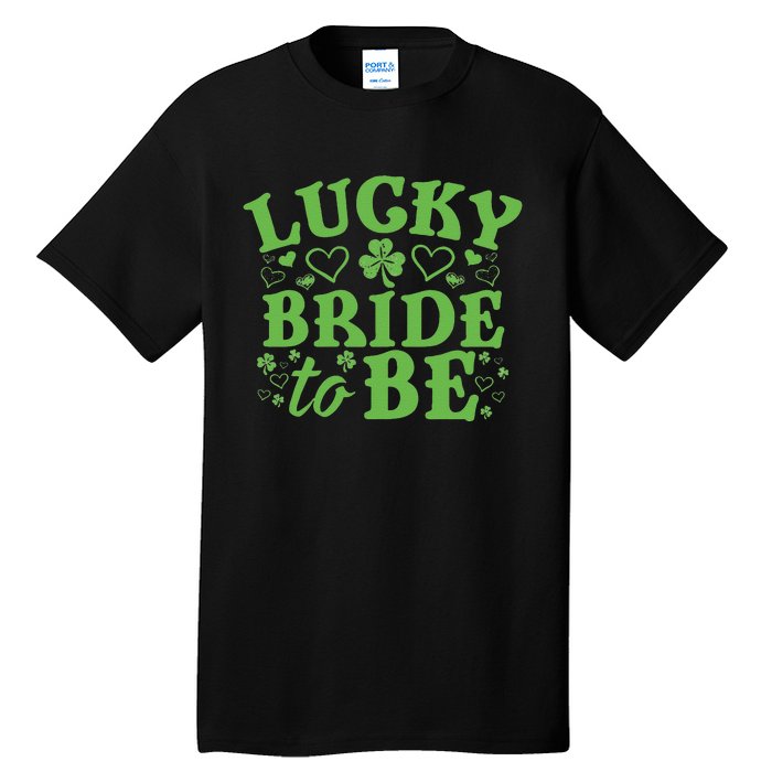 Womens St. Patrick's Day Green Shamrock Heart Wedding Gift Tall T-Shirt