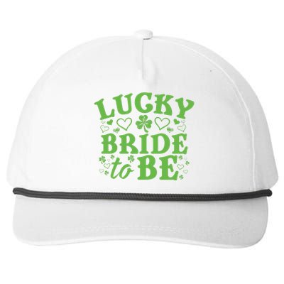 Womens St. Patrick's Day Green Shamrock Heart Wedding Gift Snapback Five-Panel Rope Hat