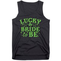 Womens St. Patrick's Day Green Shamrock Heart Wedding Gift Tank Top