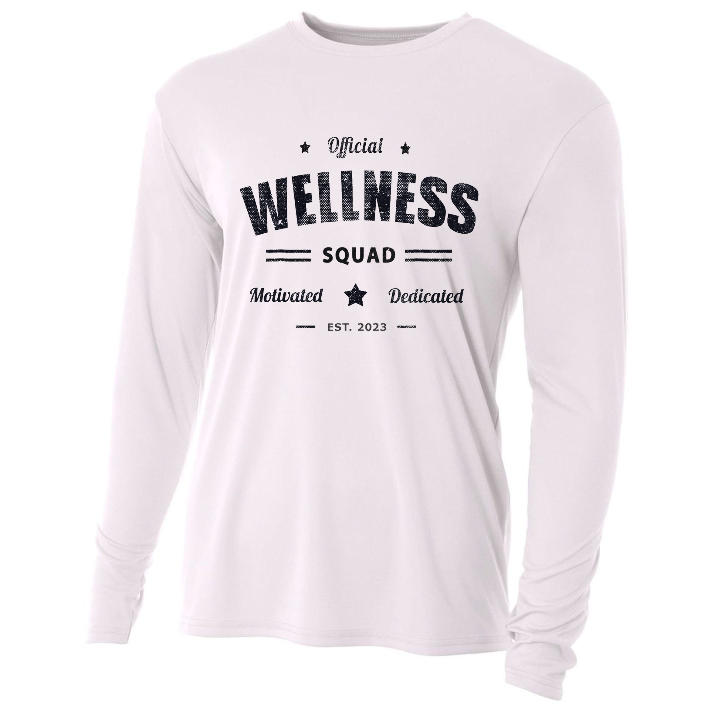 Wellness Squad P.e Crew Health Trainer Coach Nurse Cooling Performance Long Sleeve Crew
