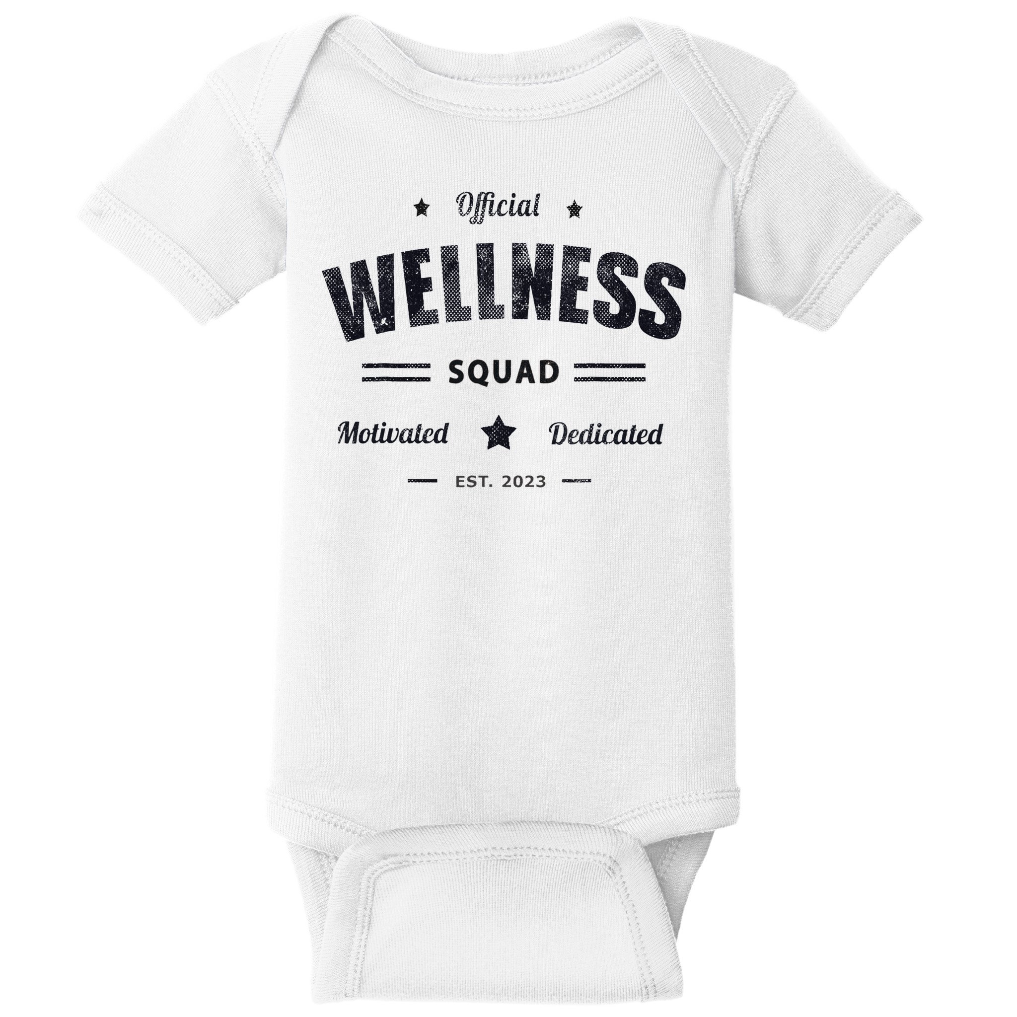 Wellness Squad P.e Crew Health Trainer Coach Nurse Baby Bodysuit