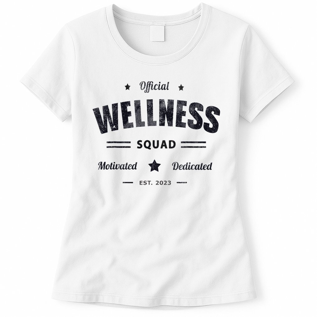 Wellness Squad P.e Crew Health Trainer Coach Nurse Womens T-Shirt