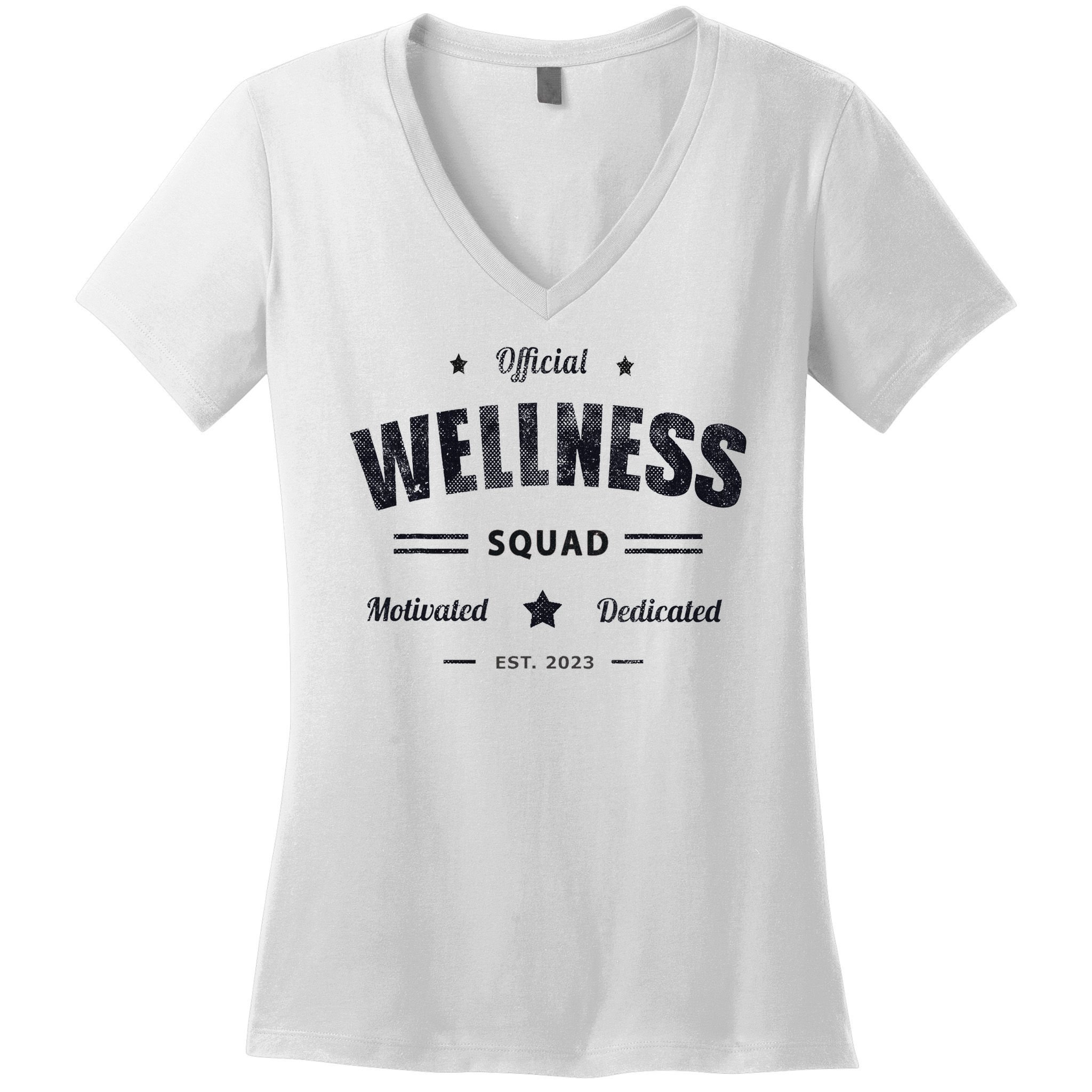 Wellness Squad P.e Crew Health Trainer Coach Nurse Women's V-Neck T-Shirt