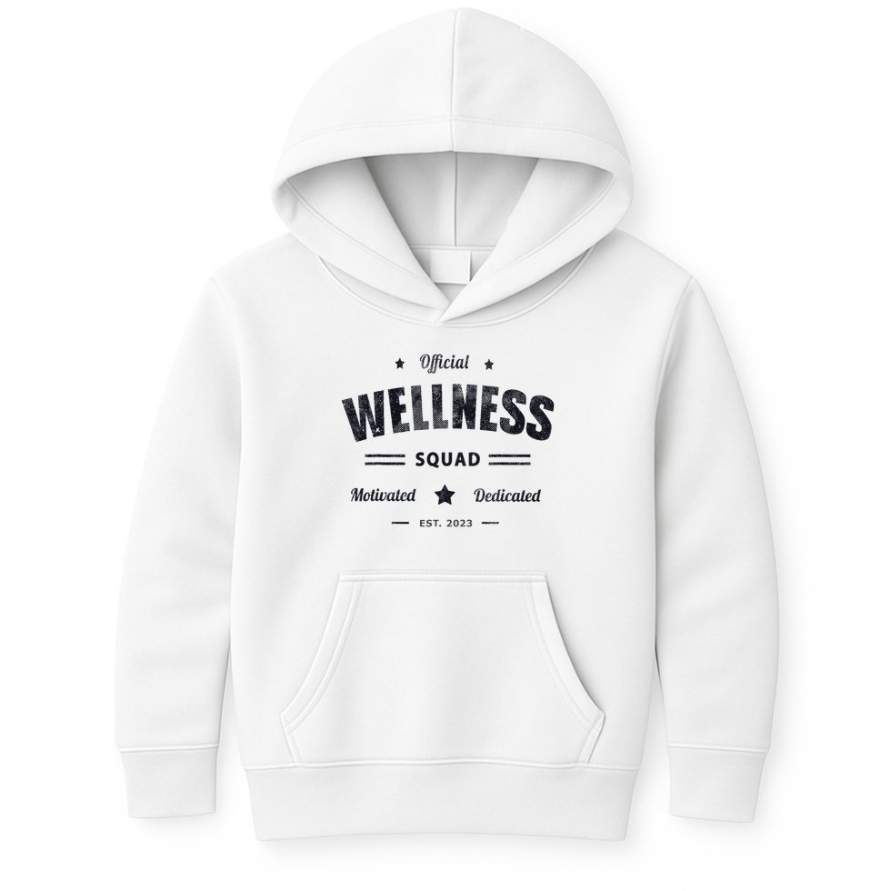 Wellness Squad P.e Crew Health Trainer Coach Nurse Kids Hoodie