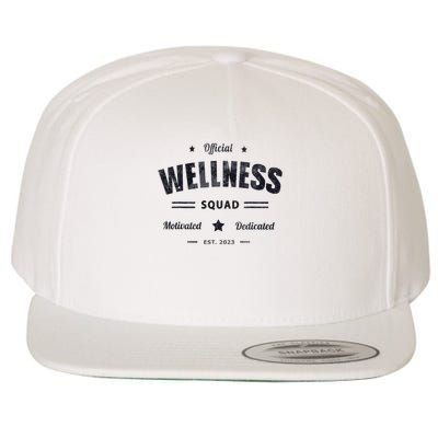 Wellness Squad P.e Crew Health Trainer Coach Nurse Wool Snapback Cap