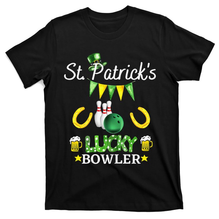 WoFUNNY SAINT PATRICK'S DAY GIFT FOR WOWHO LOVE BOWLING T-Shirt