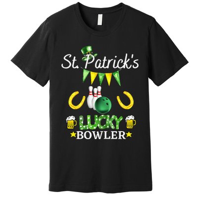 WoFUNNY SAINT PATRICK'S DAY GIFT FOR WOWHO LOVE BOWLING Premium T-Shirt