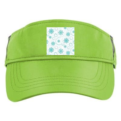 Winter Snowflakes Pattern Adult Drive Performance Visor