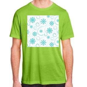 Winter Snowflakes Pattern Adult ChromaSoft Performance T-Shirt