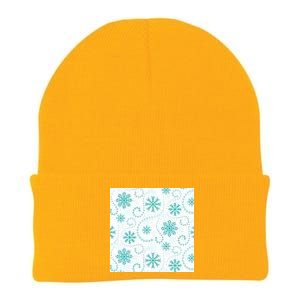 Winter Snowflakes Pattern Knit Cap Winter Beanie