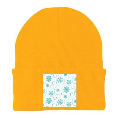 Winter Snowflakes Pattern Knit Cap Winter Beanie