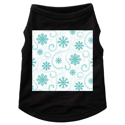 Winter Snowflakes Pattern Doggie Tank