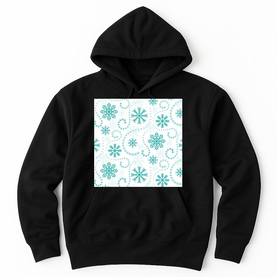 Winter Snowflakes Pattern Hoodie