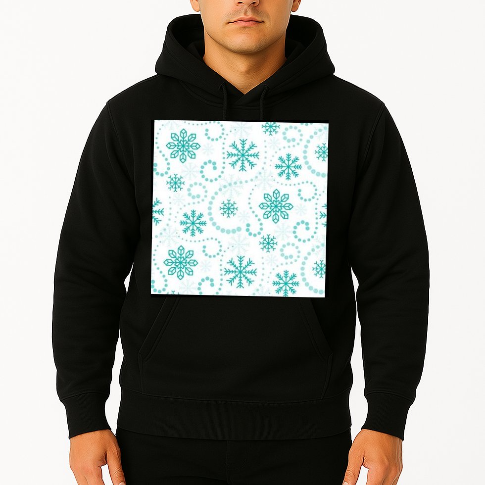 Winter Snowflakes Pattern Hoodie