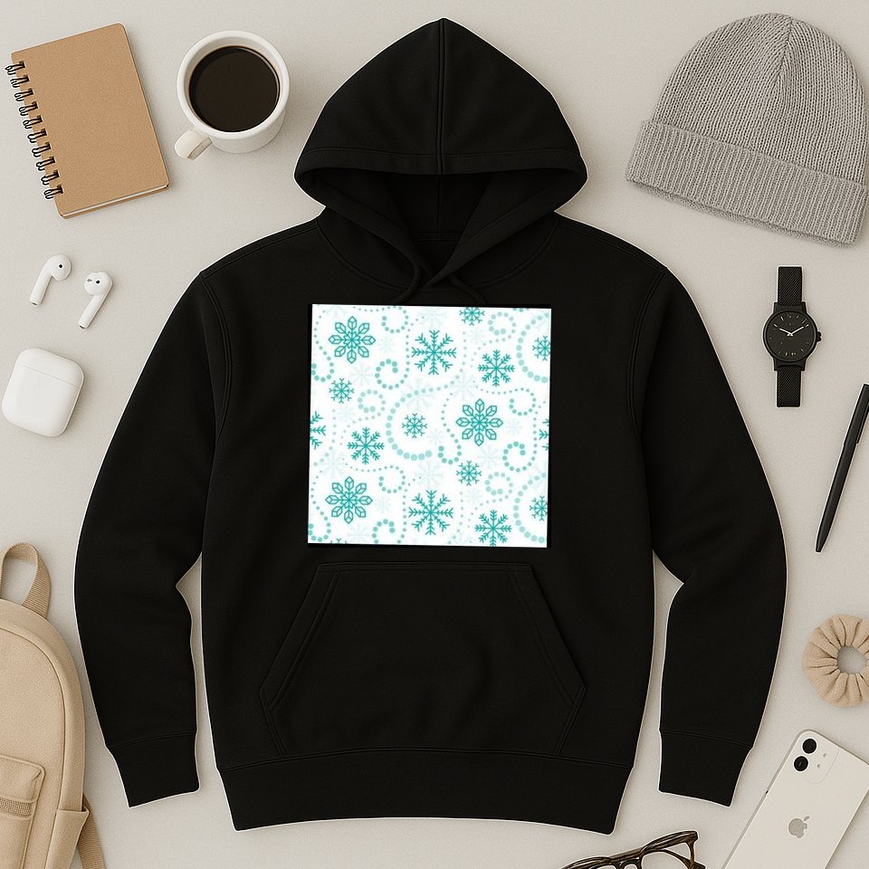 Winter Snowflakes Pattern Hoodie