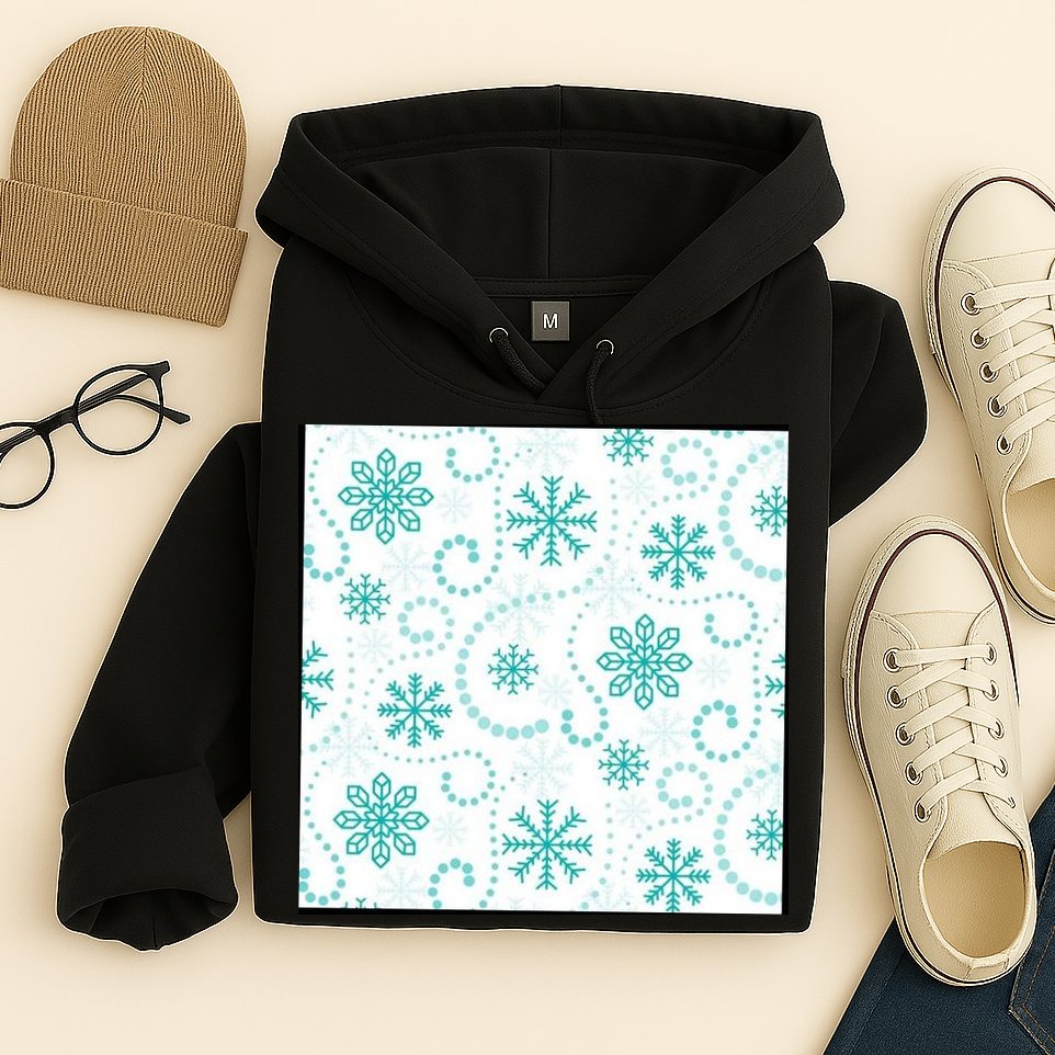 Winter Snowflakes Pattern Hoodie