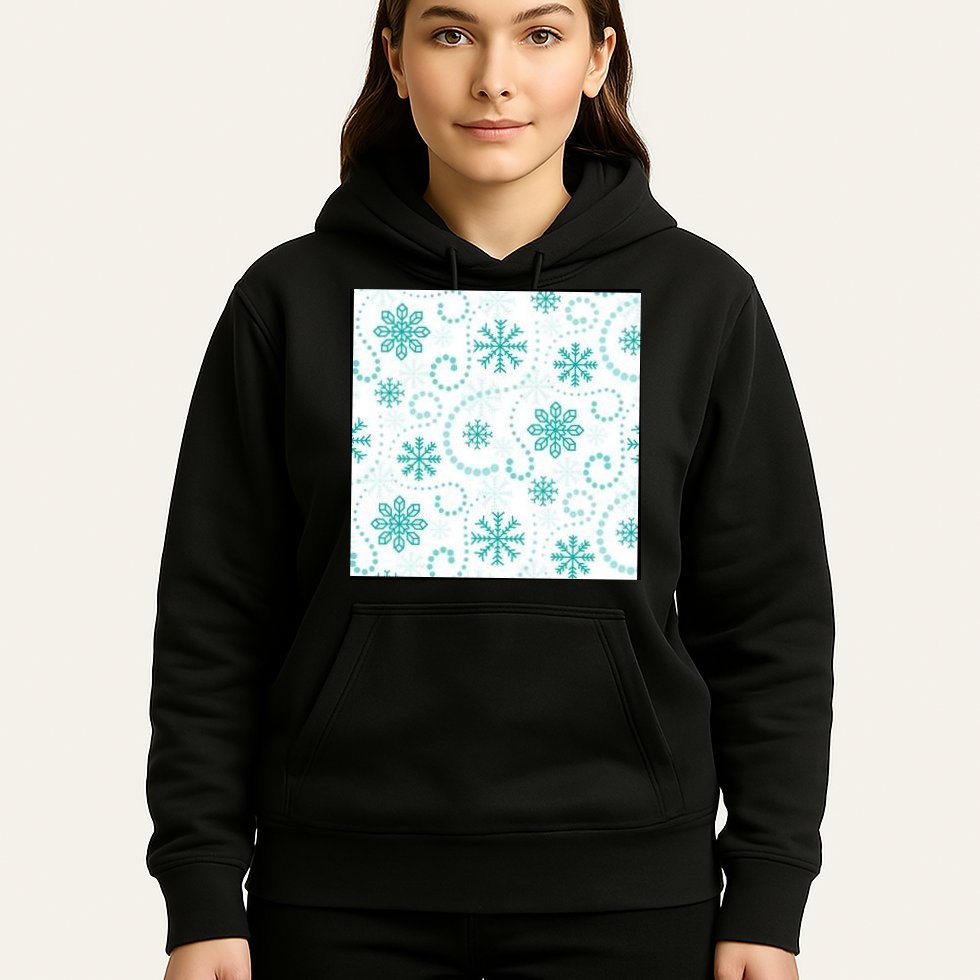 Winter Snowflakes Pattern Hoodie