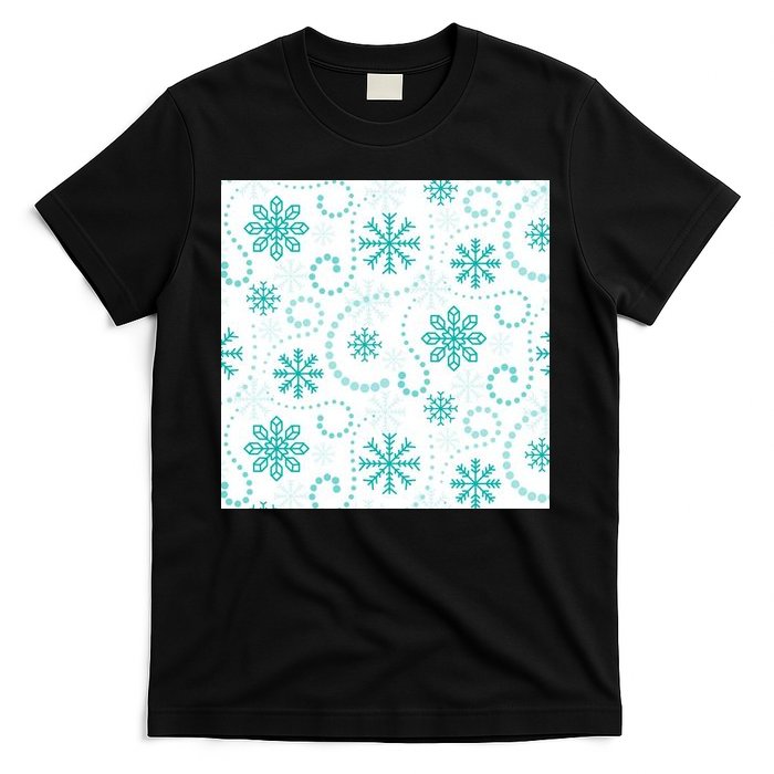 Winter Snowflakes Pattern T-Shirt