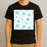 Winter Snowflakes Pattern T-Shirt