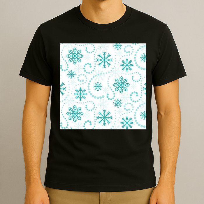 Winter Snowflakes Pattern T-Shirt
