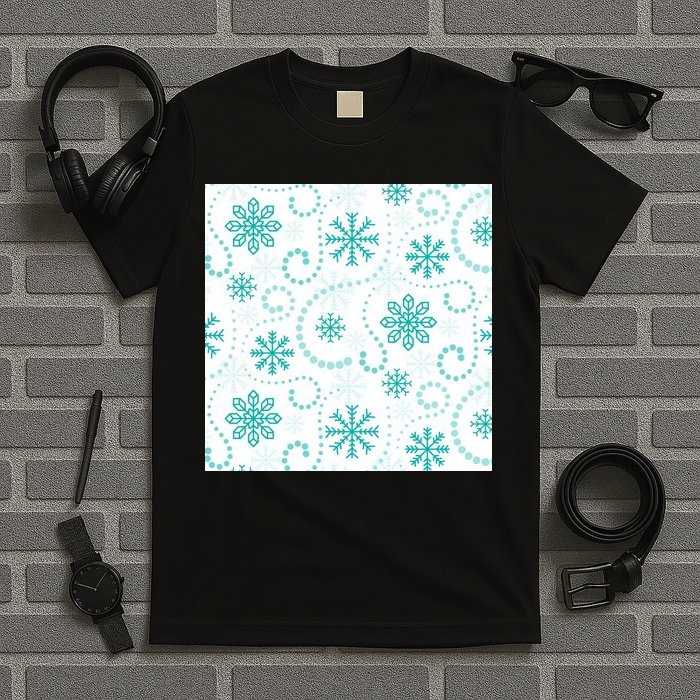 Winter Snowflakes Pattern T-Shirt