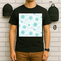 Winter Snowflakes Pattern T-Shirt