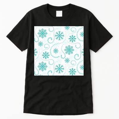 Winter Snowflakes Pattern Tall T-Shirt