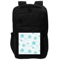 Winter Snowflakes Pattern Impact Tech Backpack