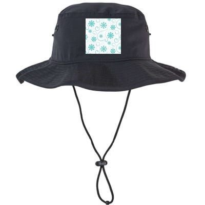 Winter Snowflakes Pattern Legacy Cool Fit Booney Bucket Hat