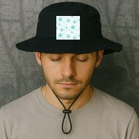 Winter Snowflakes Pattern Bucket Hat