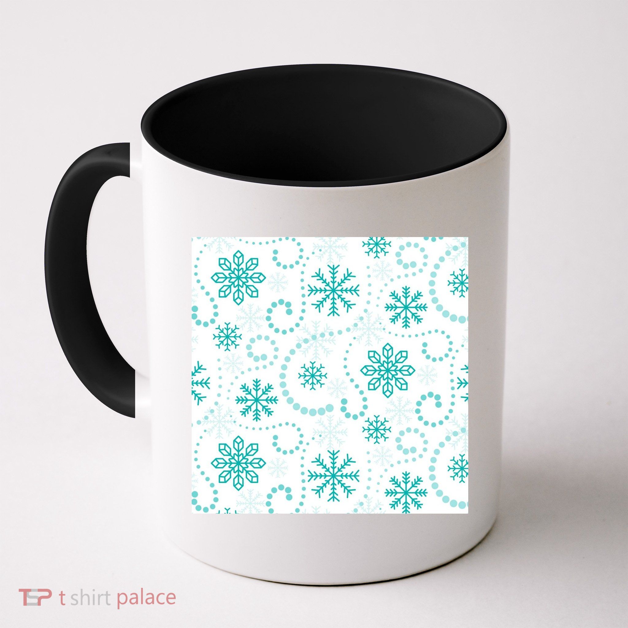 Winter Snowflakes Pattern Coffee Mug