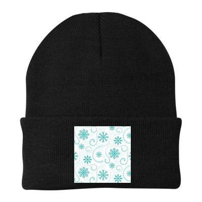 Winter Snowflakes Pattern Knit Cap Winter Beanie