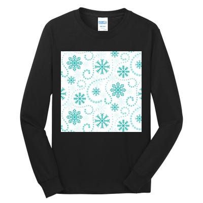 Winter Snowflakes Pattern Tall Long Sleeve T-Shirt