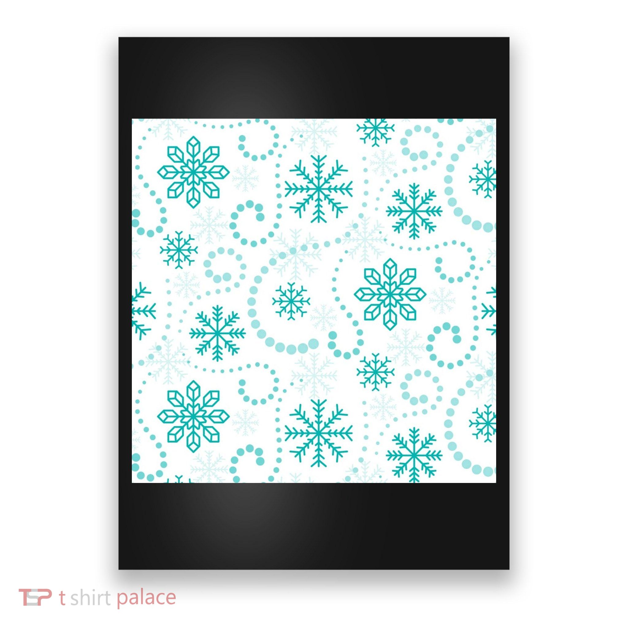 Winter Snowflakes Pattern Poster